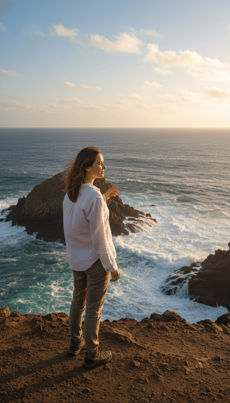Sunset over the ocean